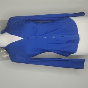 Express blue button down shirt